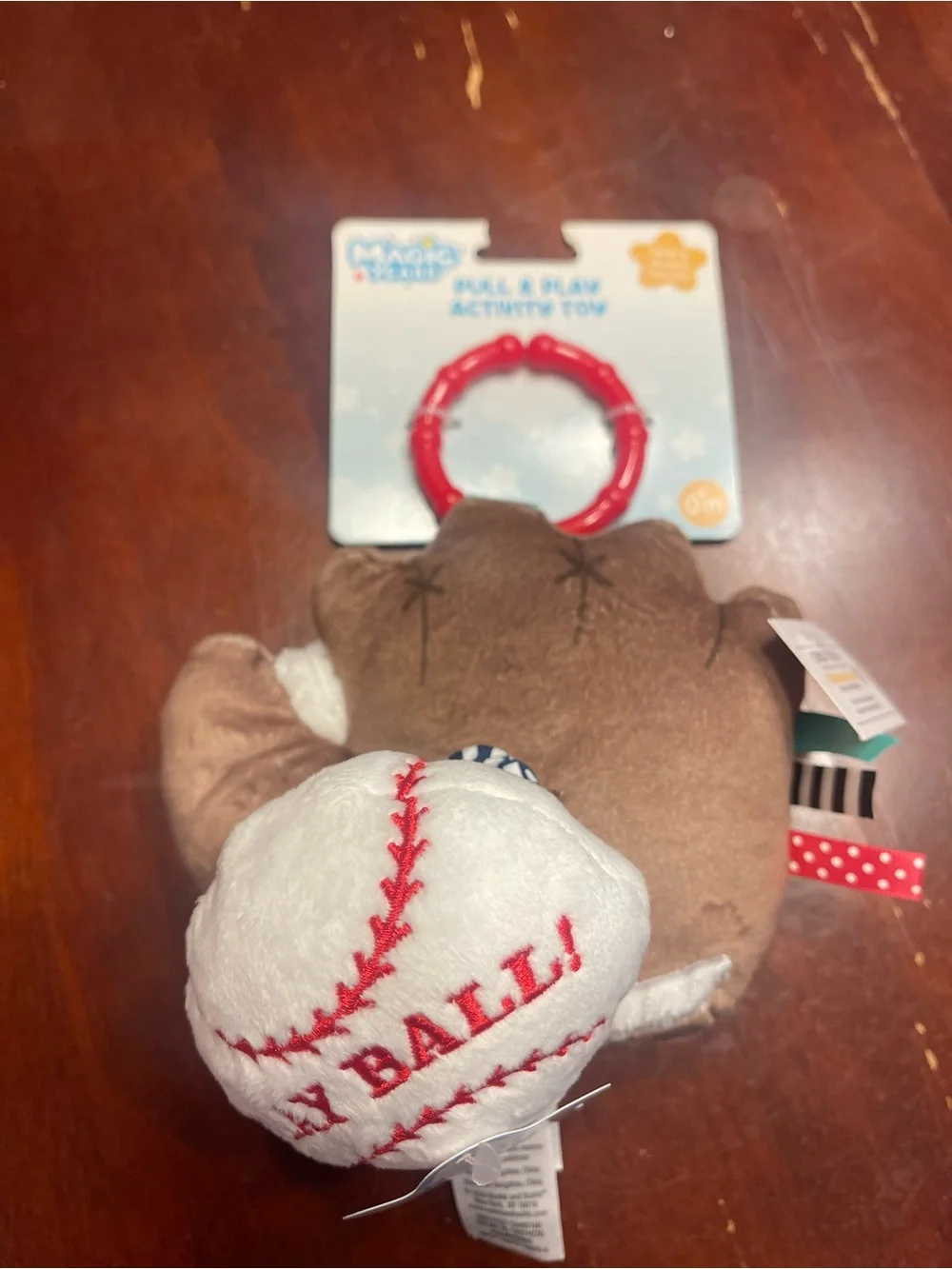 BUNDLE: Reversible Baseball Blanket, baseball suction plate, baseball mitt toy